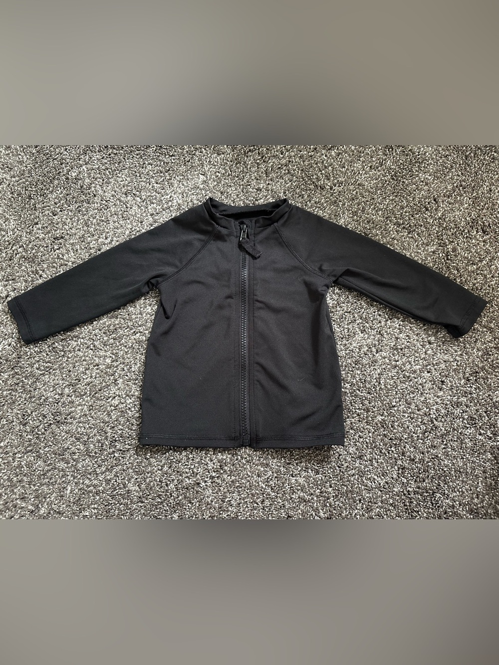Cat & Jack Black Kids Swim Coverup Jacket
